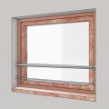 Garde corps de fenêtre en inox brossé diamètre 33,7 mm et 1 lisse 12 mm 1