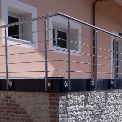 Balustrade Rampe Acier Inox Escalier Parapet Balcon Kit Aufmontage Terrasse 